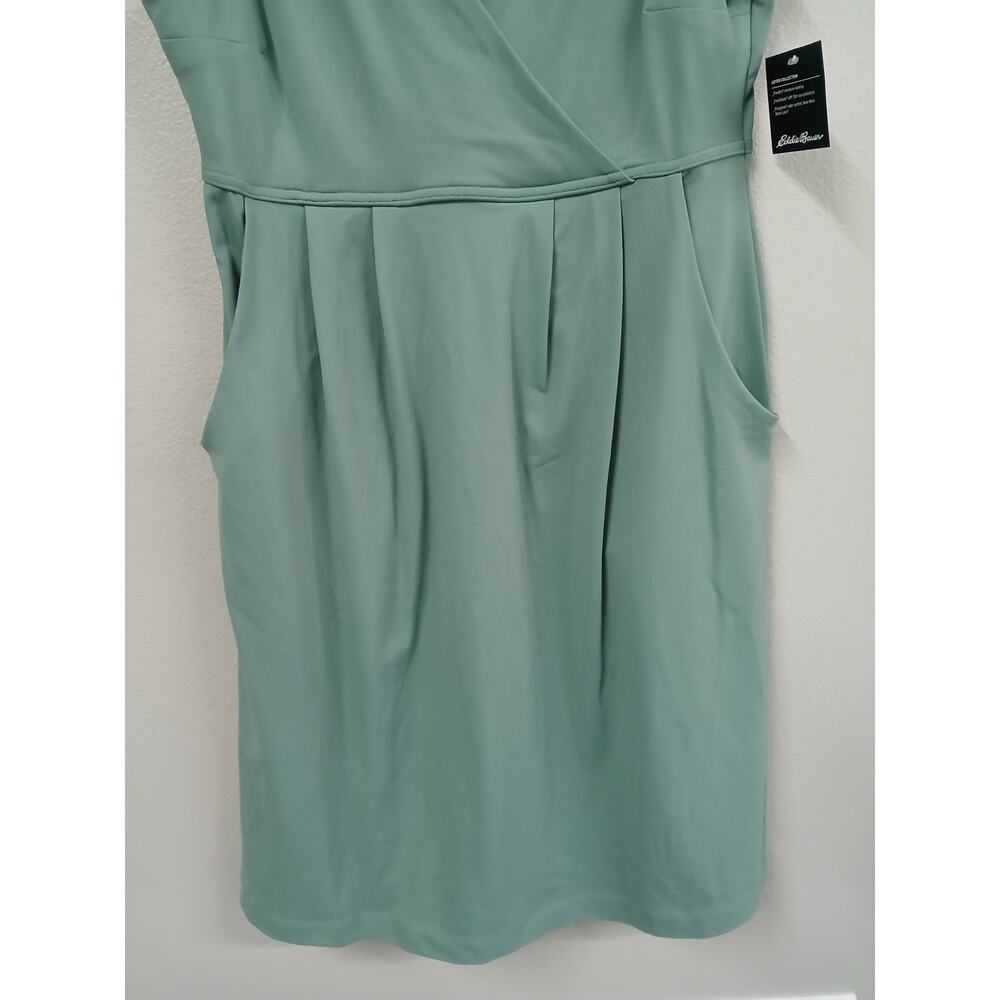 Eddie Bauer Aster 7 Day Crossover Waist Dress Moisture-Seafoam- size small - Picture 5 of 10
